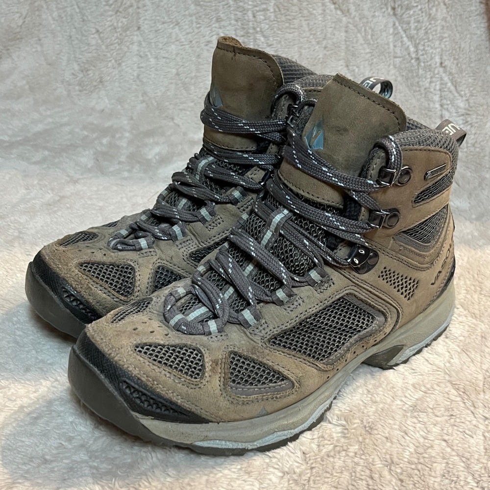 Mens Vasque Breeze III GTX Hiking Boots 8W Brown Gore-Tex Waterproof 7195 8 Wide